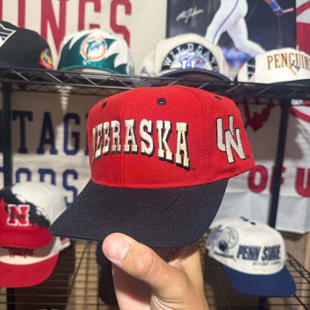 Vintage Nebraska Huskers TOW Blockhead SnapBack Hat